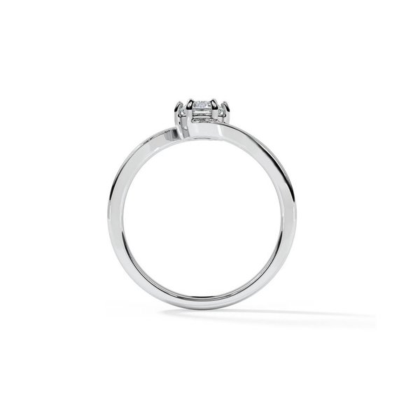 IGI Certified 0.40 CT Natural Diamond Ring In 14k Gold - Picture 5 of 7